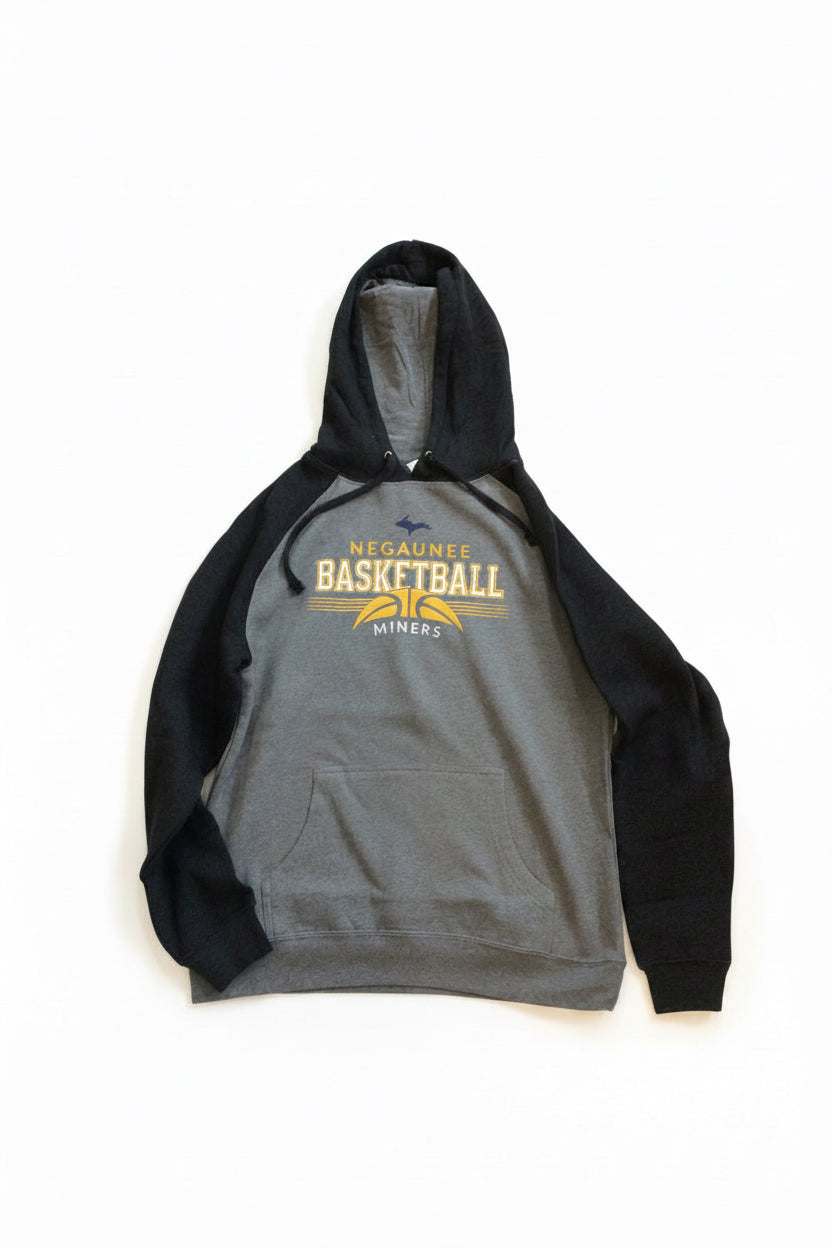 Negaunee Miners Basketball Hooded Sweatshirt