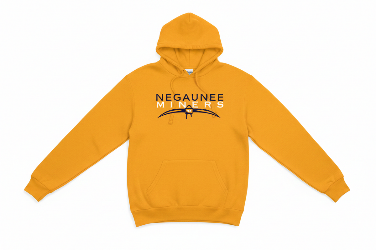 Negaunee Miners Pick Axe French Terry Hooded Pullover